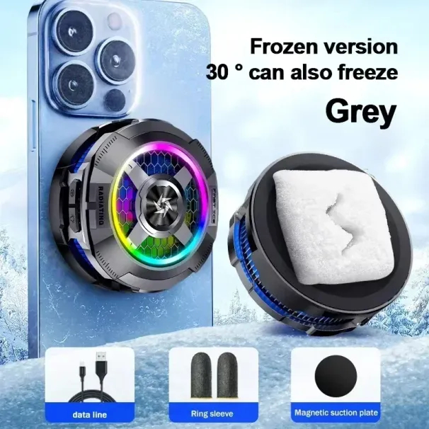 20 Tablet Cooling Fan, Instant Freezing Radiator, Ice Cooler, Gaming/Live Streaming, For Mobile Phone & Tablets_voghion.com