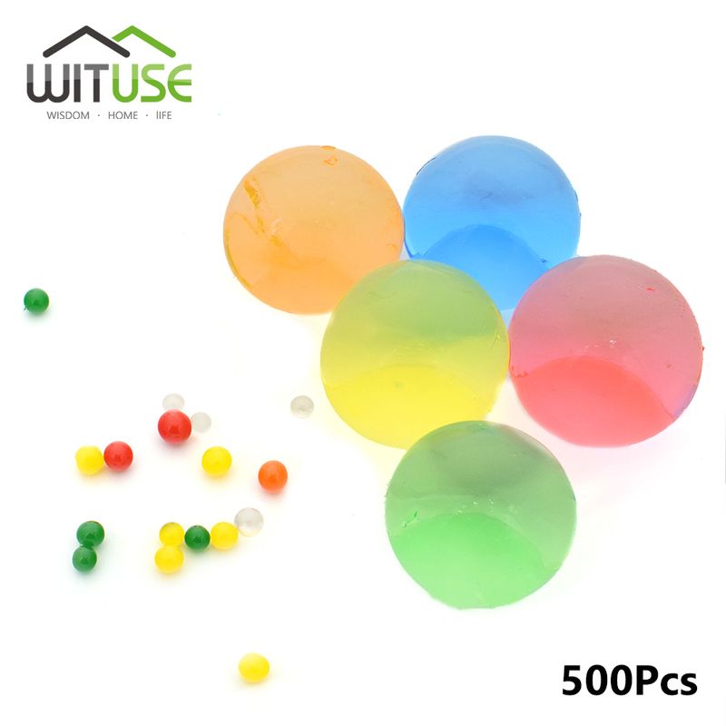 500Pcs 3-4cm Grow Ball Home Decor Colors Hydrogel Crystal Soil Water Beads Multi Mud Pear Shaped Very Big Bulbs Wedding Growing_voghion.com
