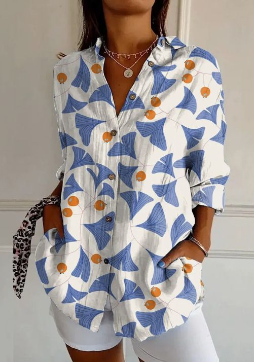 Women's Clothing Floral Pattern 3D Personalized Long Sleeve Vest Girls Summer Loose Style_voghion.com