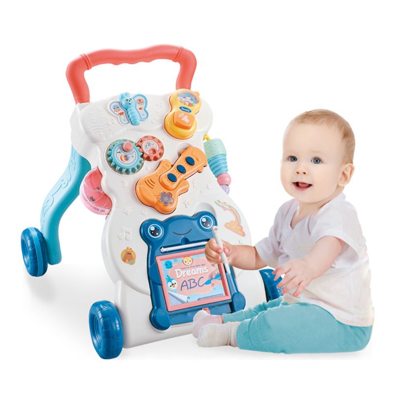 New Baby Walker Trolley Toy, Multi-functional Anti-rollover Infant And Child Aged 1-3 To Help Them Learn To Walk_voghion.com