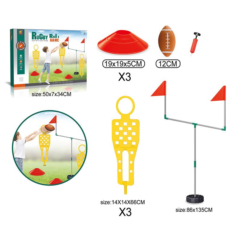 Gyermek futballbábu akadálytréning hordozható kültéri és beltéri többszemélyes versenyképes interaktív játék_voghion.com