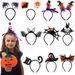 Halloween Party Headband - Witch Hat With Spider, Bat, And Gothic Designs For Costume Parties And Cosplay Three Dimensional Witch Hat Spider Headband_voghion.com