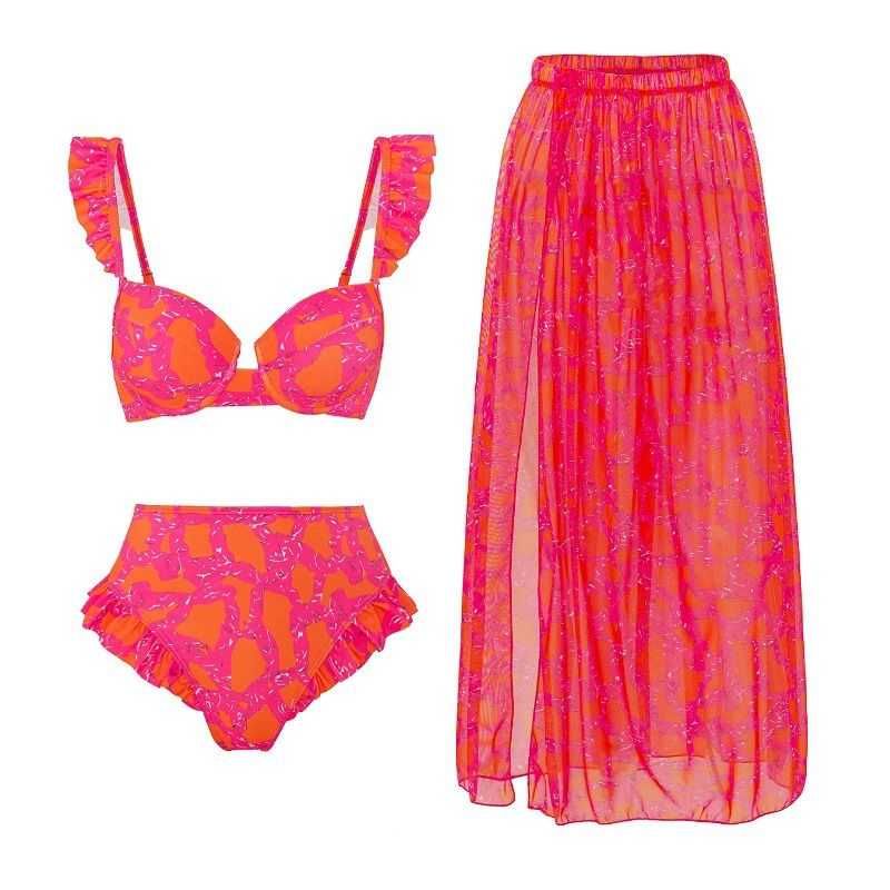 Push-up Bikini Sexy High-waisted Bikini Two-body Spa Bathing Suit_voghion.com
