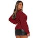 Soft & Cozy Oversized Knit Sweater Women's Casual Pullover With Shawl Collar – Elegant Fall & Winter Wardrobe Essential_voghion.com