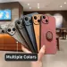 Phone Case for Huawei Pura 70 Ultra Pro Pro+ Sheepskin Leather Camera Lens Protection Shockproof Cover with Ring Holder_voghion.com