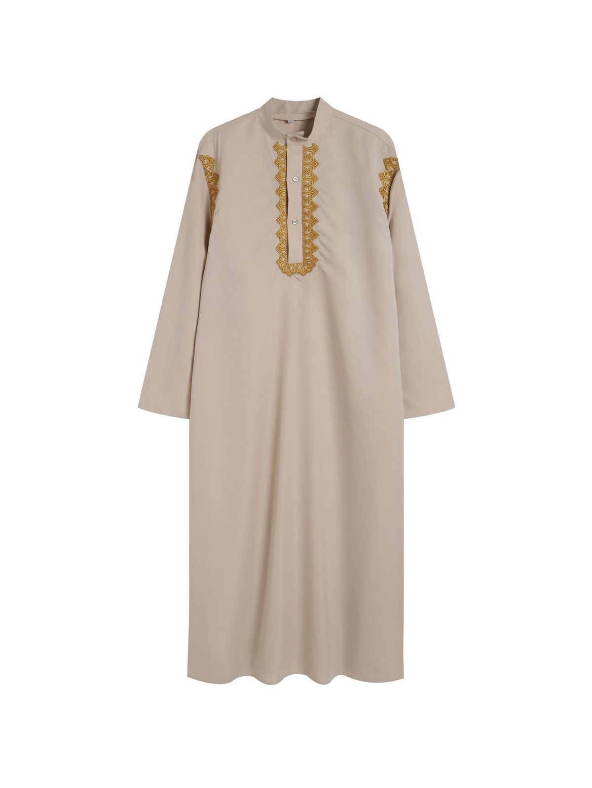 Männerkleeder Nei Männer muslimesch Robe Arabesch Robe laangärmlech gestickte Robe_voghion.com