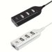 1PC Quad USB 2.0 High Speed Hub Mit Netzteil Kleine Splitter Für Laptop_voghion.com