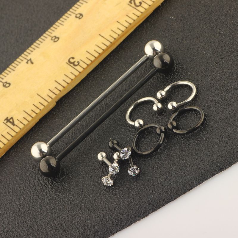 8 pieces suit piercing jewelry nose ring nose nail eyebrow nail lip nail industrial ear studs_voghion.com