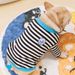 Spring Autumn Winter French Bulldog Striped T-Shirt Sweatshirt Teddy Small Medium Dogs Trendy Corgi Pug Clothes_voghion.com