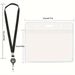 PVC Waterproof ID Card Holder ID Lanyard Easy To Pull Buckle Retractable Easy To Pull Badge Buckle_voghion.com