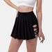 Spódnica sportowa damska do badmintona, tenisa, zintegrowana, fitness, bieganie, joga_voghion.com