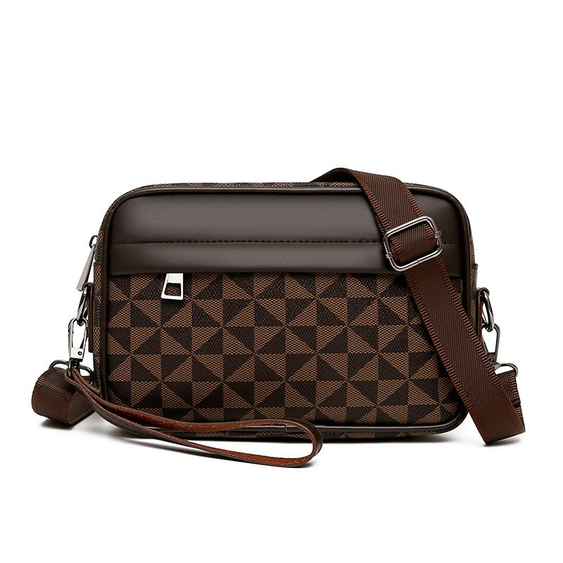 Bolsa transversal casual masculina - Mochila pequena e estilosa (leve, resistente à água, perfeita para uso diário e ao ar livre)_voghion.com