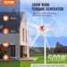 Kit turbina generatore MPPT 12V con regolatore di potenza Generatore di potenza a 5 pale eoliche 500W Vento diretto Turbina regolabile sopravento_voghion.com