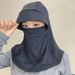 LazyZoom Eisseiden-Schutz-Gesichtsmaske für den Sommer, Outdoor, Radfahren, Nackenschutz, staubdichter Sonnenhut_voghion.com