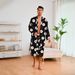 Summer And Autumn Printed Men's Nightgown Shorts Set Ice Silk Bathrobe Loungewear_voghion.com