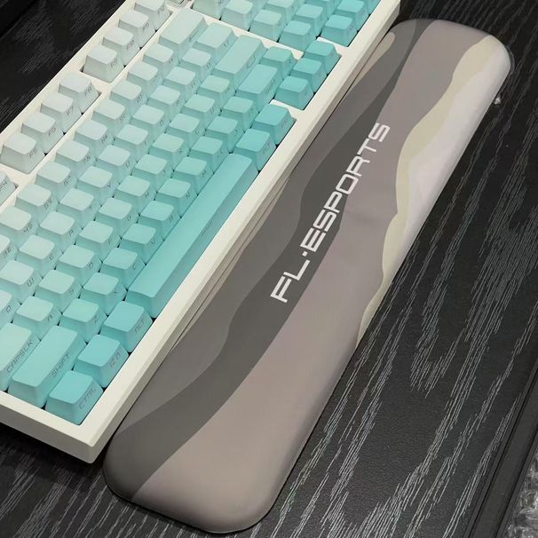 870 Nical Support Plaid 87 Keys Pink/Black White Palm Tray Special Keyboard Wrist Pad Soft Memory Foam_voghion.com