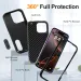 Custodia per iPhone 16, 15 Max, 14 Pro, 13, 12, 11, resistente, antiurto, protettiva in gomma siliconica integrale._voghion.com
