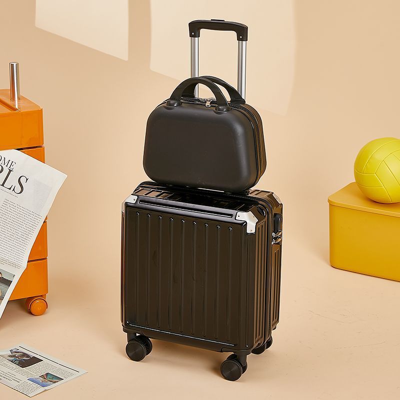 Valigia da donna piccola mini boarding box 18" valigia in pelle Travel code box piccolo trolley leggero box 20"_voghion.com