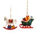 Christmas Resin Ornament Set – Classic Santa & Snowman Hanging Decor For Tree, Gifts & Festive Displays (11 Unique Style Combinations)_voghion.com