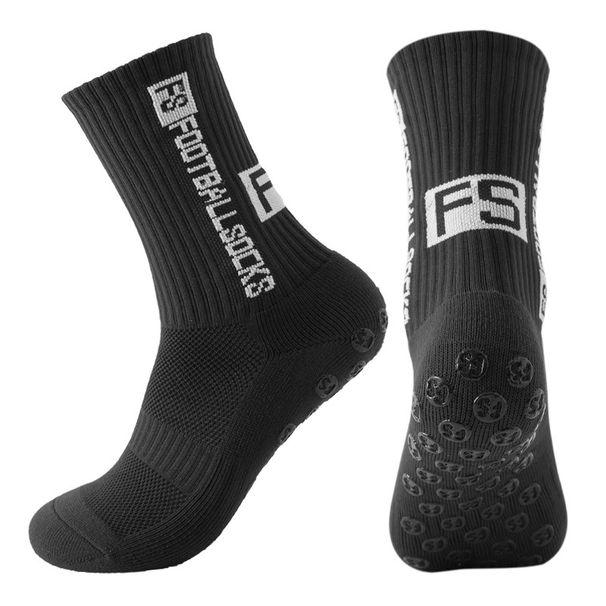 Sports football socks mid tube non slip towel bottom training socks round silicone non slip socks_voghion.com