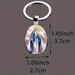 Fashion Oval Angel Keychain, Unisex, Suitable For Gifting To Partners, Family, Couples_voghion.com