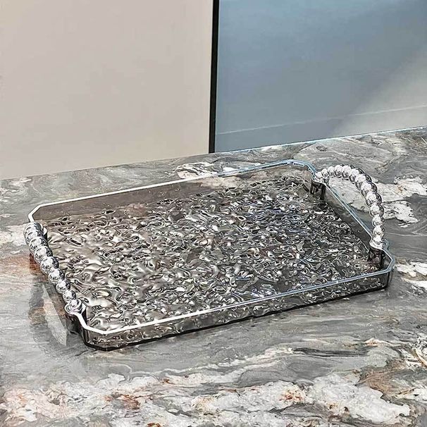 Ästhetesch Ripple Wellentablett mat Grëffer - Duebelzweck Kichebecherorganisator & Entrée-Dekor Stilvoll Fotorequisit fir Home Styling_voghion.com