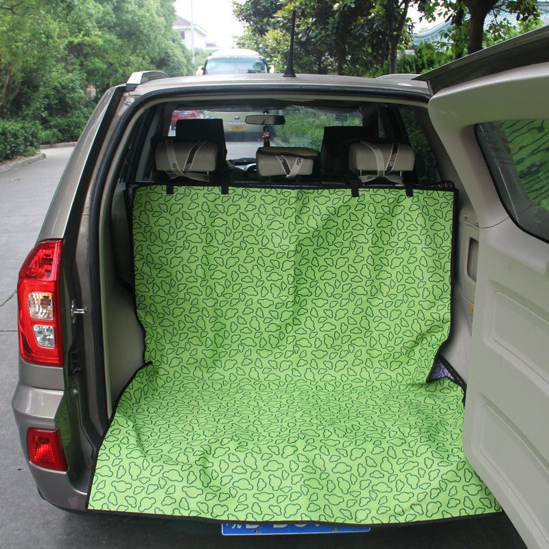 Alfombrilla de tela Oxford de doble capa para maletero de coche, mascota, perro, SUV, exterior_voghion.com