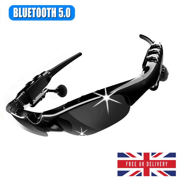Bluetooth 5.0 Smart Sport Kopfhörer Sonnenbrille Wireless Stereo Headset Kopfhörer_voghion.com