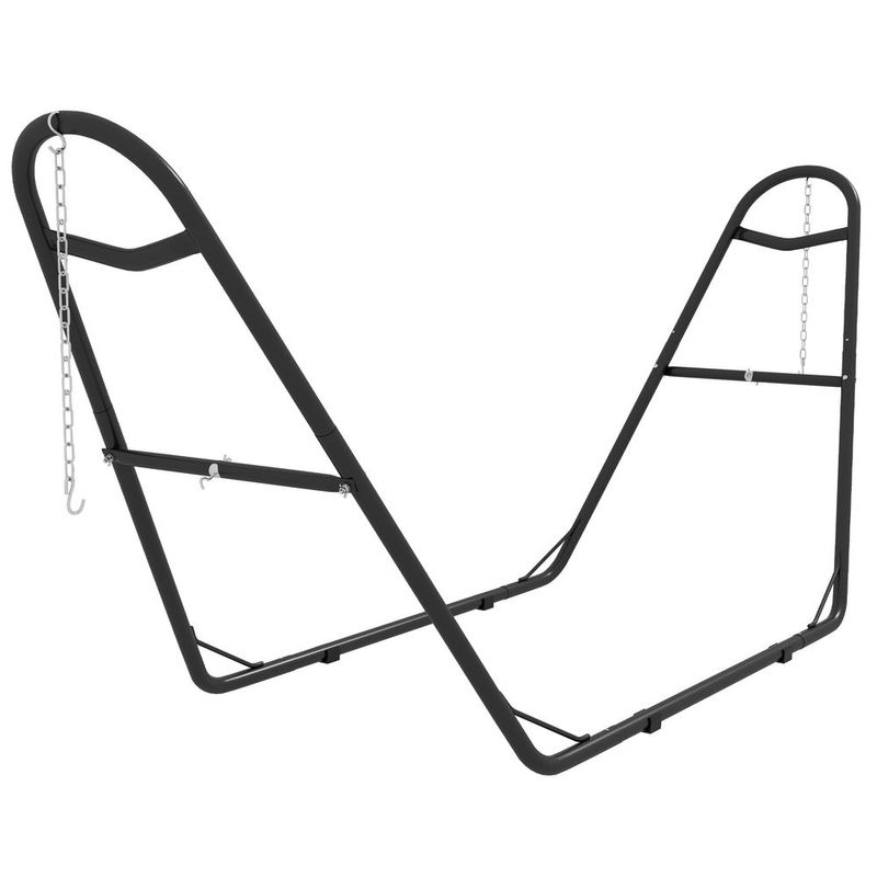 Hammock Stand For 2 Person, Portable Adjustable Steel Frame Hammock Stand With Weather Resistant Finish For 9-14' Hammocks, 10.3', 550 Lbs. Capacit_voghion.com