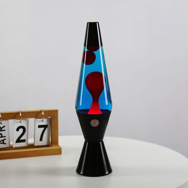 Lampada di cera a cono di lava del vulcano, luce d'atmosfera notturna creativa_voghion.com