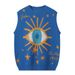Unisex Harajuku Eye Jacquard Sweater Vest – Oversized Streetwear Stricktop (Blau/Lila, Größen M-XL)_voghion.com