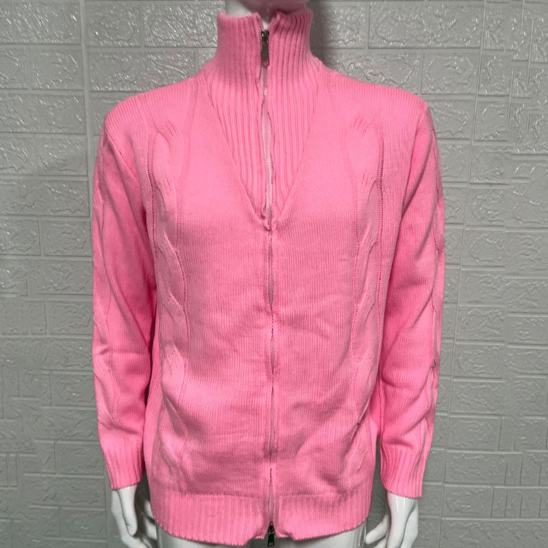 Abbigliamento maschile Autunno e inverno Nuovo dolcevita cardigan stile cerniera cavo manica lunga giacca lavorata a maglia Abbigliamento maschile_voghion.com