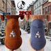 Animal Kangaroo 2PCS Halloween-Style Hooded Sweatshirts Keeps Your Pet Warm Fall And Winter Includes A Back Pocket Ideal For Walks And Adventures._voghion.com