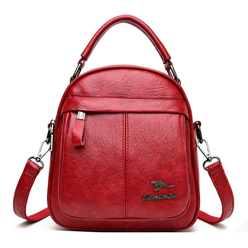 Dihao Kangaroo Nouveau sac à main bandoulière multi-usages femme mode coréenne sac à dos trois en un sac tendance_voghion.com