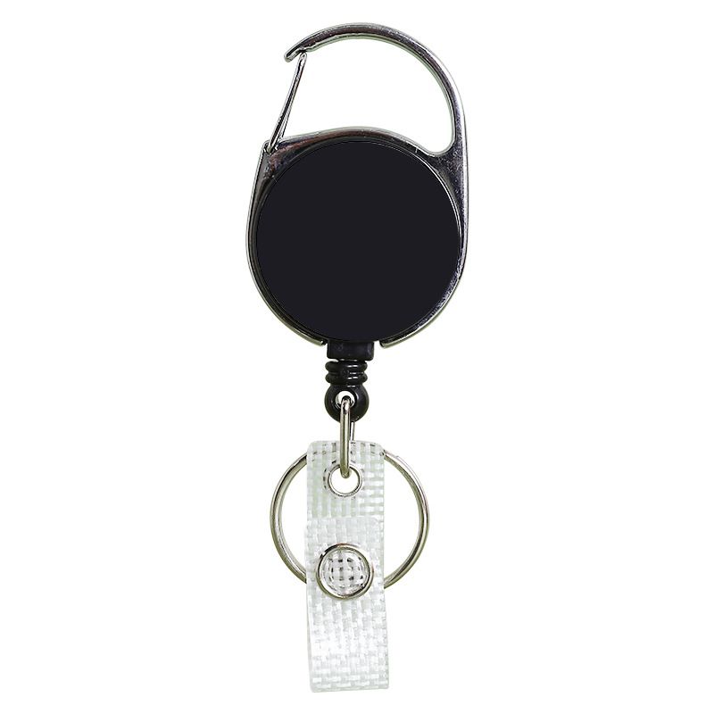 Fibbia retrattile completamente piatta stampata facile da tirare, clip posteriore in metallo, fibbia retrattile in plastica satinata, custodia per carte, fibbia anti-smarrimento facile da tirare_voghion.com