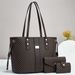 Damentaschen 3-teiliges Set Frühlings-Einkaufstasche mit großer Kapazität Mode Zweiteilige Retro-Pendlertasche für Mutter und Kind Umhängetasche für Damen_voghion.com