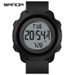 Sanda Single Display Electronic Student Alarm Clock Sports Night Glow Waterproof Shockproof Multi functional Watch for_voghion.com