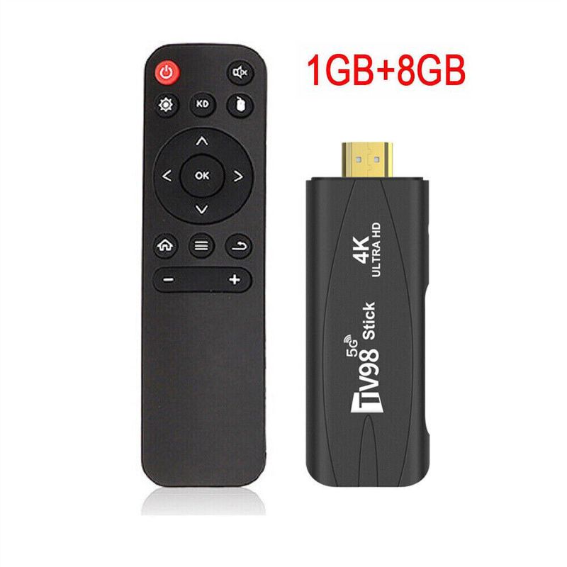 TV98 TV Stick Android 12.1 2.4G 5G Dual WiFi Smart TV Box 2G+16G 4K Media Player_voghion.com