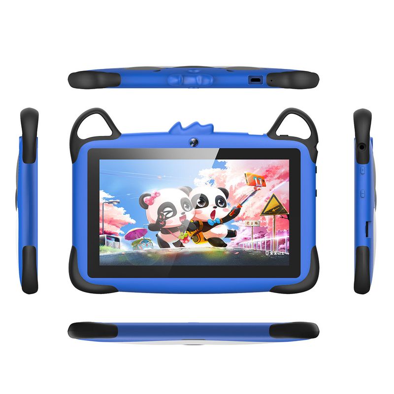 Tableta educativa para niños de 7 pulgadas: Android con control parental, funda antigolpes y protección ocular._voghion.com
