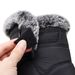 2024 New Plush Snow Boots Women's Wide Velcro Mid Top Casual Shoes Waterproof Women's Cotton Boots_voghion.com