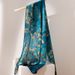 Mulberry Silk, Silk Scarf, Women's Spring/Summer 2024 Versatile Ink and Bamboo Printed Long Shave, Sun Protection Shawl,_voghion.com