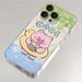 Drinking Coconut Water Swim Ring Little Pig Suitable For 14 Phone Case 13 Pro Max 15 Plus New 12 Soft_voghion.com