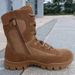 European Warm Series New Syle Brown Fire Cowhide Training High Top Anti-Puncure Desert Wear-Resisan Oudoor Comba Boos Herren_voghion.com
