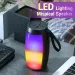 Altoparlante Bluetooth doppio NEV con luci LED RGB colorate, altoparlante portatile per trasmissione vocale_voghion.com