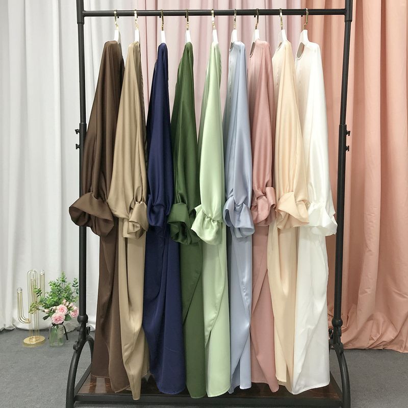 Women's fashion casual puffed sleeve cardigan elegant long skirt_voghion.com