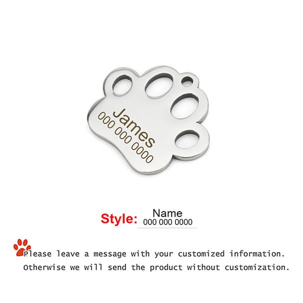 Collar antipérdida personalizado Piang Gouer de acero inoxidable_voghion.com