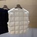 90 White Duck Inner Wear 2025 Autumn Winter Down Jacket Women New Warm Vest Plaid Sleeveless Coat_voghion.com