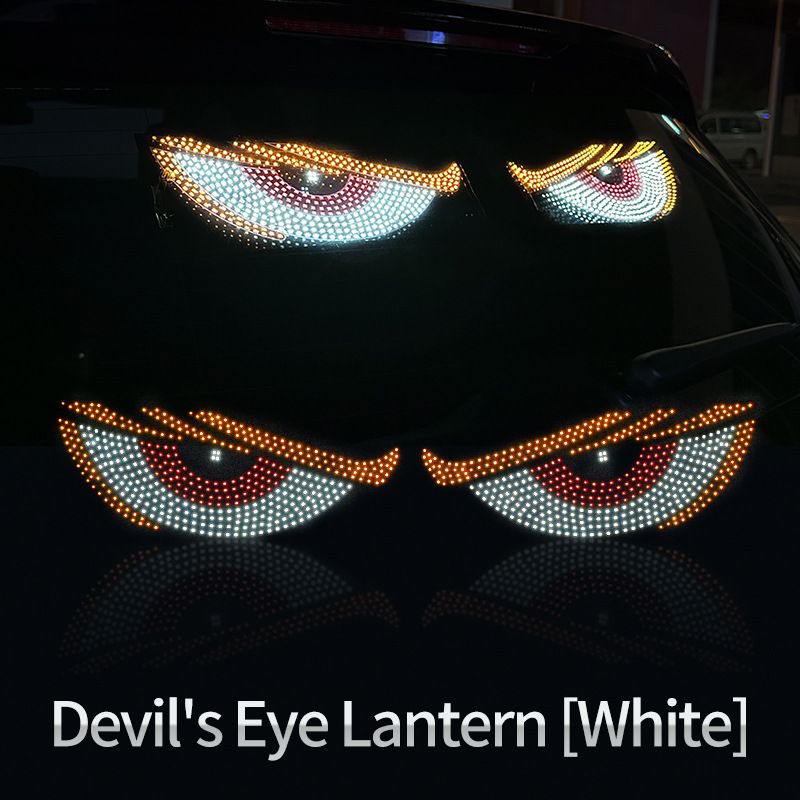 De nieuwe Demon Eye LED-lichtplaat met multi-mode universele USB-achteruitrij-decoratie voor auto's_voghion.com