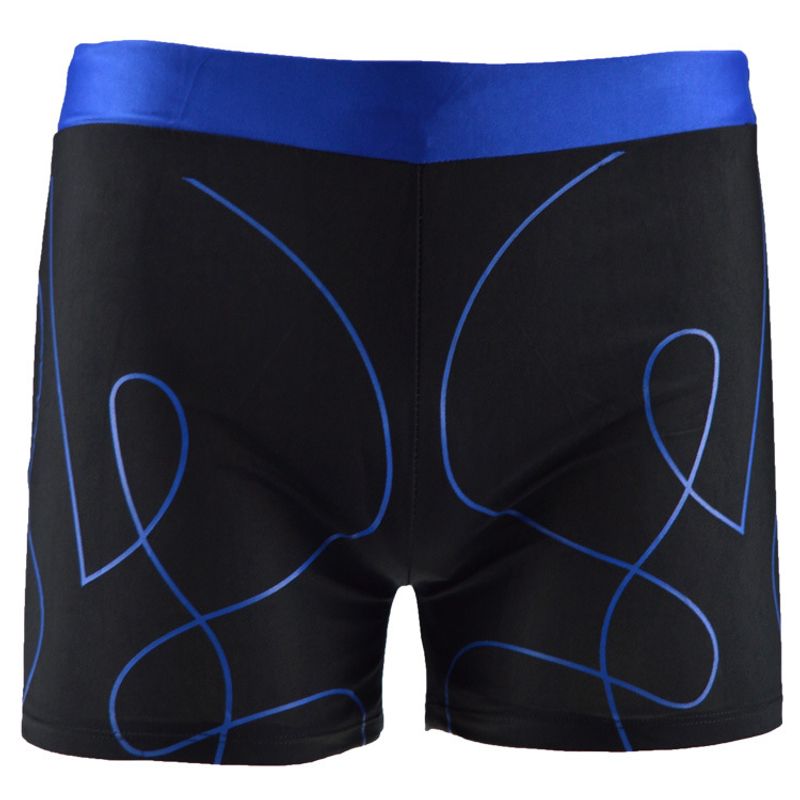 Men's flat angle swim trunks, printed swim trunks, men's high waisted comfortable swim trunks_voghion.com