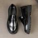 TerraStride Large Size Slip-On Leather Thick Sole Formal Business Casual Loafers Workplace Versatile Men's Shoes_voghion.com